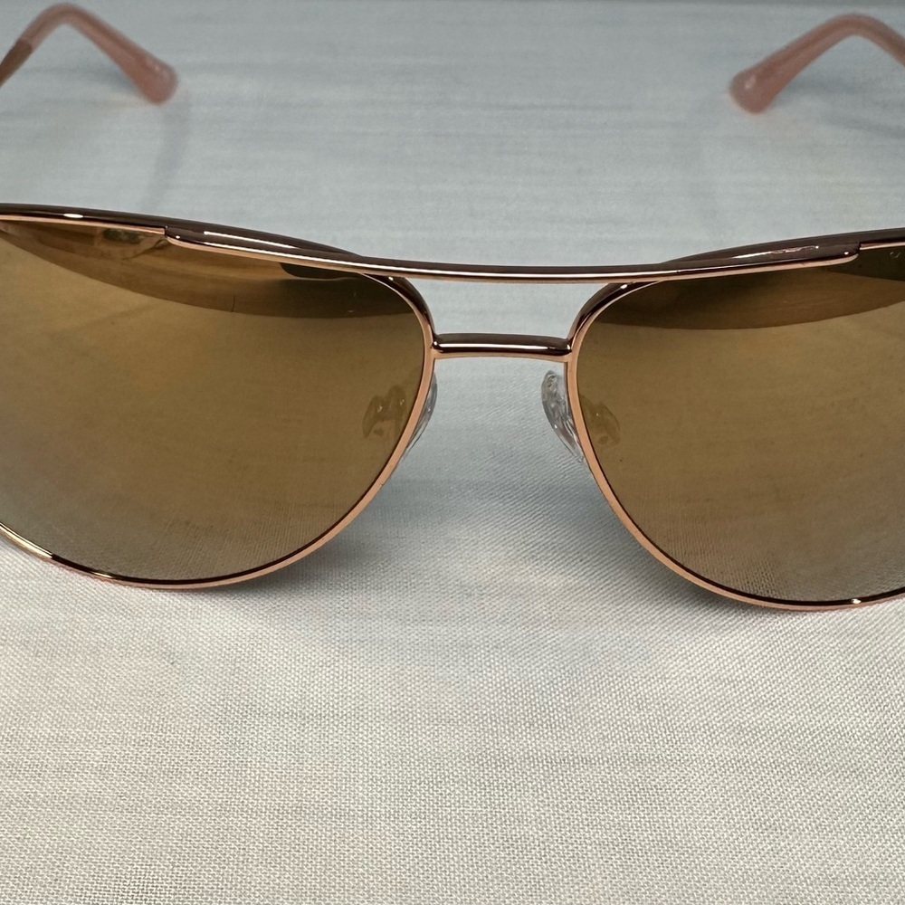 Rēvo Aviator Rose Gold Sunglasses with Bronze Lenses NWOT - Picture 2 of 10
